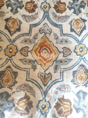 PAIR/2 Stunning Pottery Barn TENNY TILE Euro Sham Set NEW